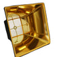 Black Shantung Silk Square Lamp Shade