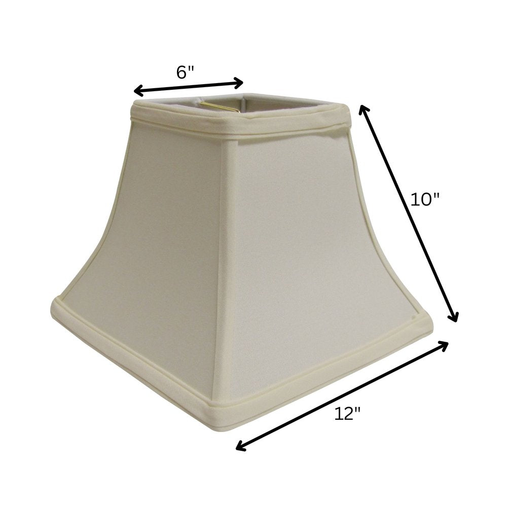 Ivory No Slub Innsbruck Square Lamp Shade