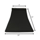 Black And White Shantung Silk Square Lamp Shade