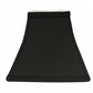Black And White Shantung Silk Square Lamp Shade