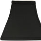 Black And White Shantung Silk Square Lamp Shade