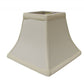 Ivory No Slub Innsbruck Square Lamp Shade