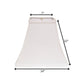 White No Slub Innsbruck Square Lamp Shade