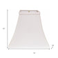 White No Slub Innsbruck Square Lamp Shade
