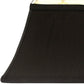 Black Shantung Silk Bell Lamp Shade