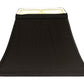 Black Shantung Silk Bell Lamp Shade