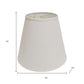Off White Linen Empire Lamp Shade