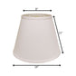 White No Slub Innsbruck Empire Lamp Shade