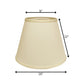 Ivory No Slub Innsbruck Empire Lamp Shade
