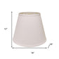 16" White Empire Deep Slanted No Slub Lampshade