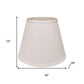 16" White Empire Deep Slanted No Slub Lampshade