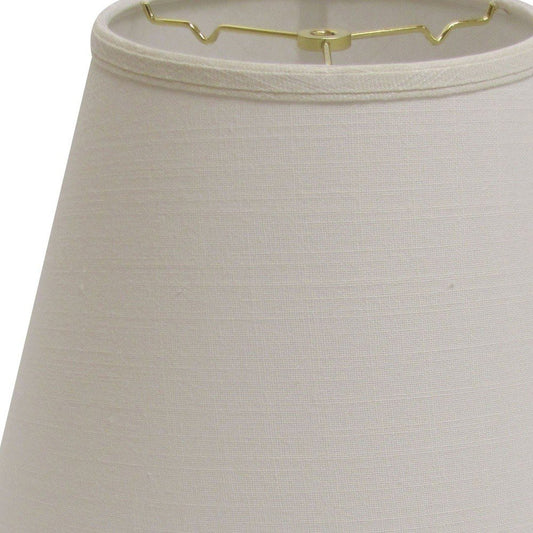 White Linen Empire Lamp Shade