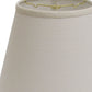 White Linen Empire Lamp Shade