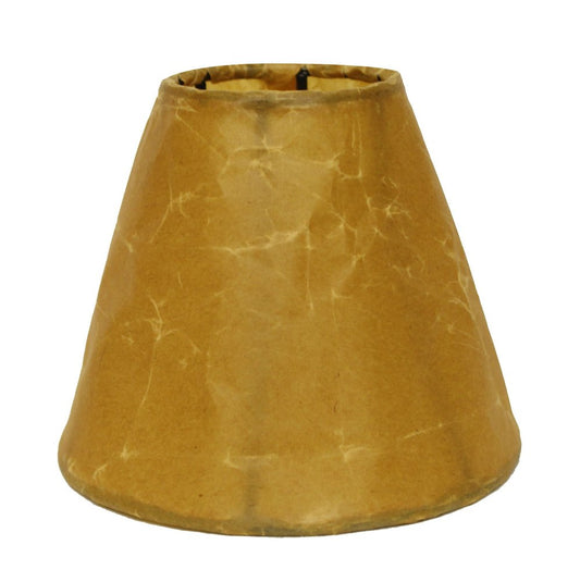 Brown Crinkle Oil Paper Empire Lamp Shade