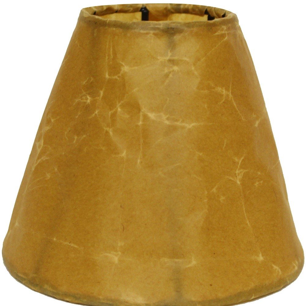 Brown Crinkle Oil Paper Empire Lamp Shade