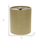 Gold Pongee Silk Drum Lamp Shade