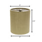 Gold Pongee Silk Drum Lamp Shade