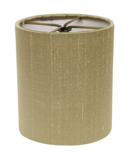Gold Pongee Silk Drum Lamp Shade