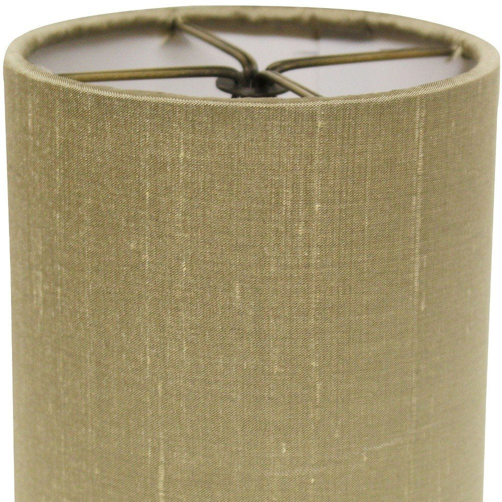Gold Pongee Silk Drum Lamp Shade