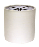 6" Snow Set of 6 Drum Chandelier Linen Lampshades