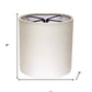 6" Snow Set of 6 Drum Chandelier Linen Lampshades