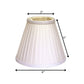 White Silk Empire Lamp Shade