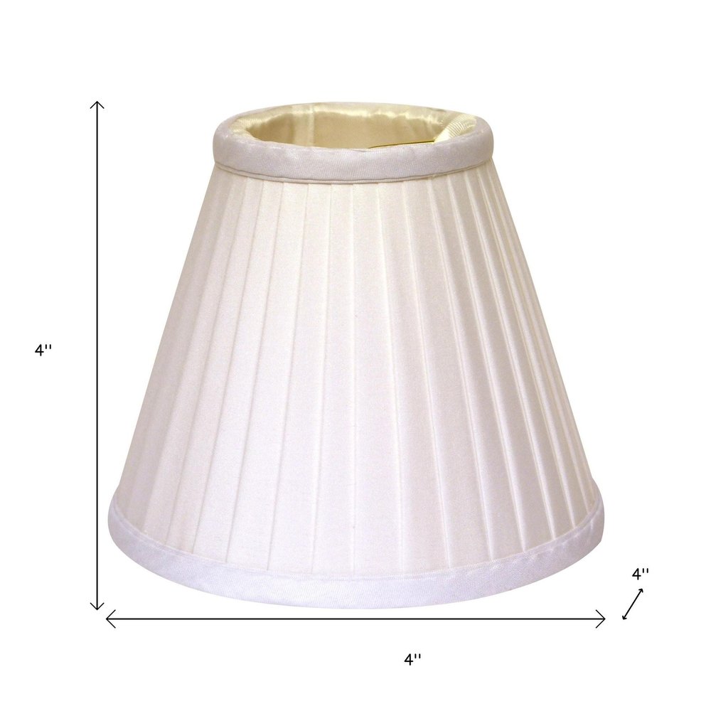 White Silk Empire Lamp Shade