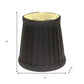 Black Silk Empire Lamp Shade