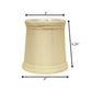 Ivory Tissue Shantung Drum Lamp Shade