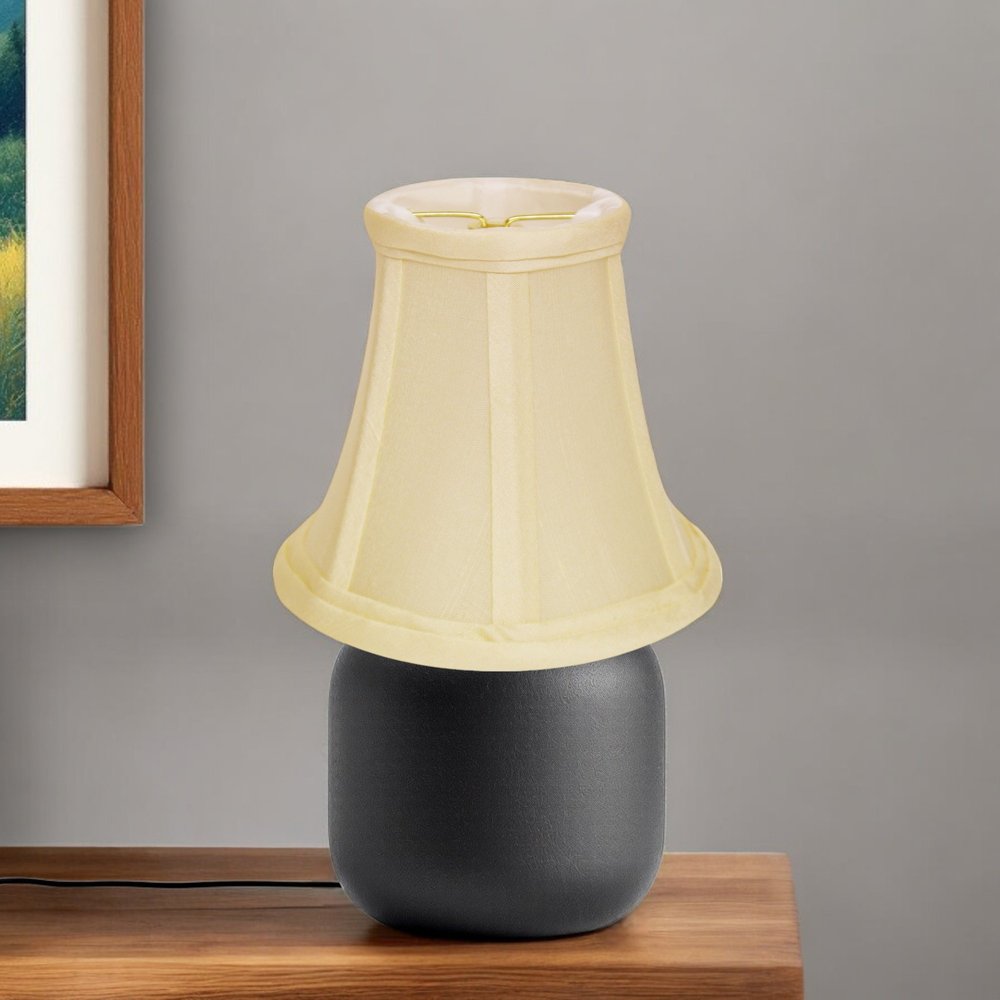 Ivory Dupioni Silk Bell Lamp Shade