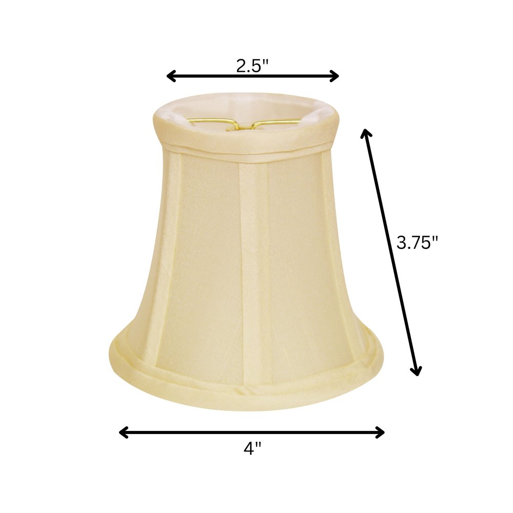 Ivory Dupioni Silk Bell Lamp Shade