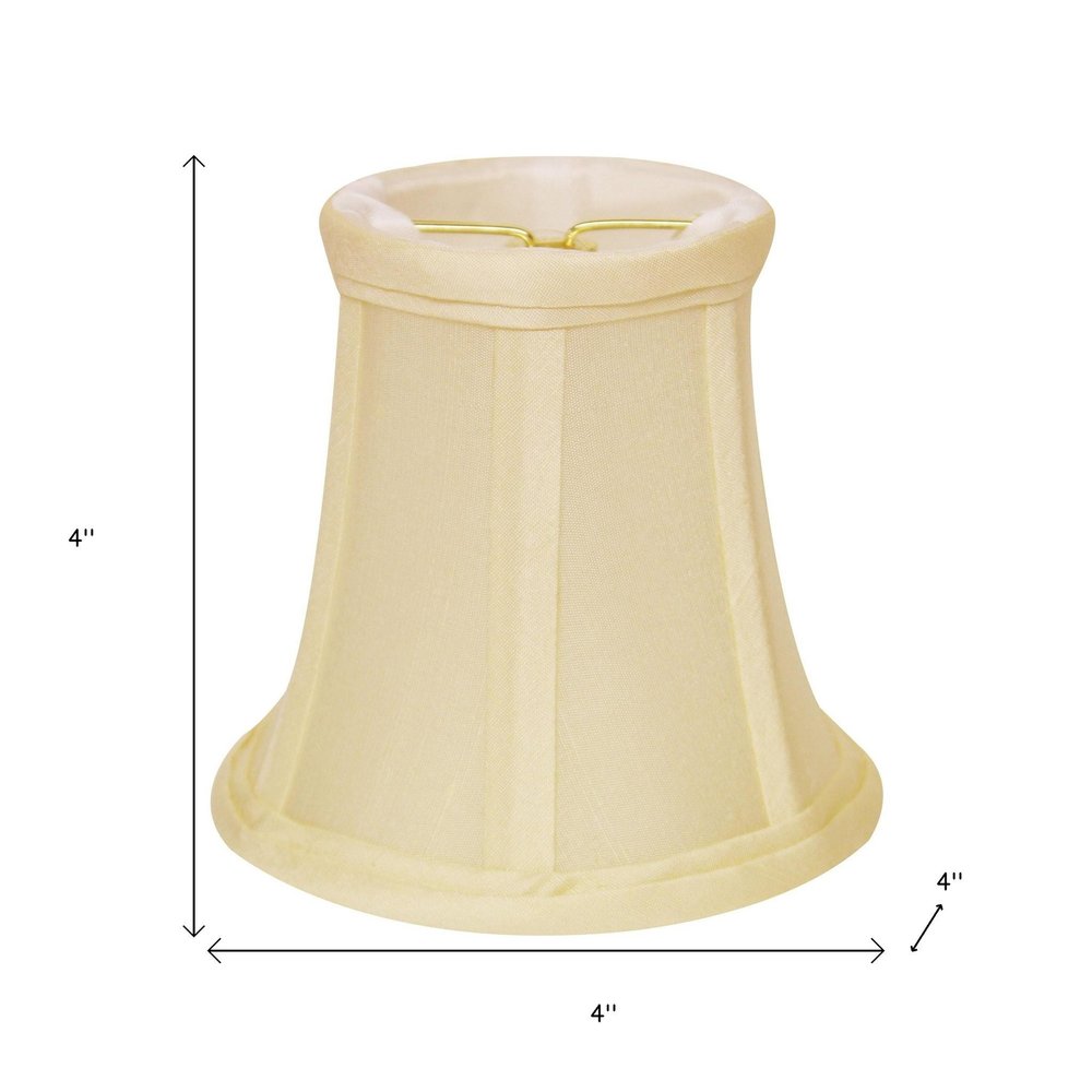 Ivory Dupioni Silk Bell Lamp Shade
