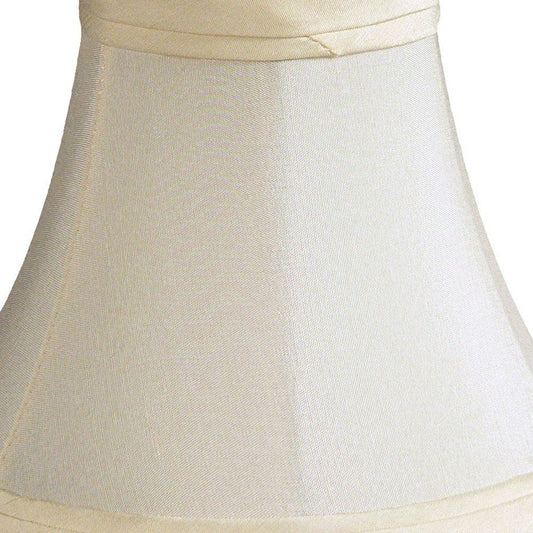 Slate Gray Shantung Silk Bell Lamp Shade