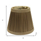 Ash Gray Taffeta Pleated Empire Lamp Shade