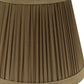 Ash Gray Taffeta Pleated Empire Lamp Shade