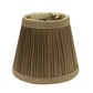 Ash Gray Taffeta Pleated Empire Lamp Shade