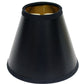 Black Parchment Empire Lamp Shade