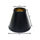 Black Parchment Empire Lamp Shade