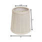 White Broadcloth Empire Lamp Shade
