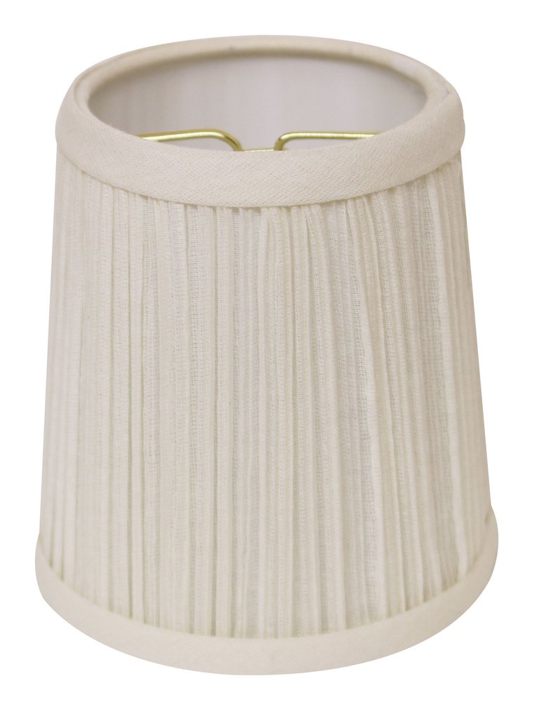 White Broadcloth Empire Lamp Shade