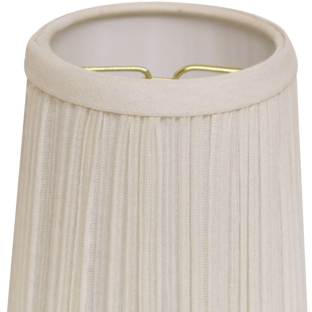 White Broadcloth Empire Lamp Shade