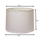 White No Slub Innsbruck Drum Lamp Shade