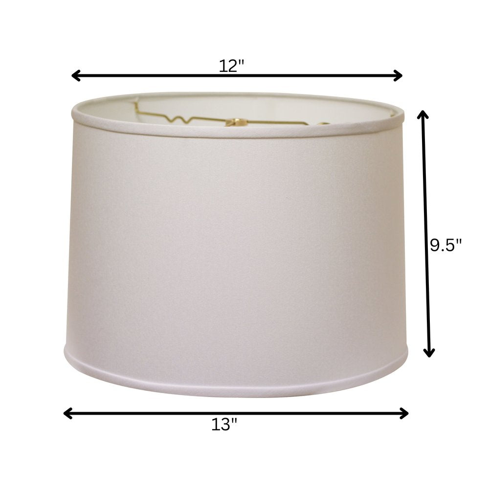 White No Slub Innsbruck Drum Lamp Shade
