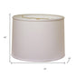 White No Slub Innsbruck Drum Lamp Shade