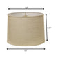 Light Yellow Linen Drum Lamp Shade