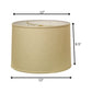 Beige Linen Drum Lamp Shade