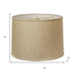 Dark Brown Linen Drum Lamp Shade