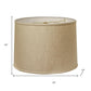 Dark Brown Linen Drum Lamp Shade