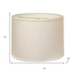 White Linen Drum Lamp Shade