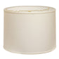 White Linen Drum Lamp Shade